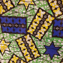 Load image into Gallery viewer, Metallic Starry Abstract Ankara