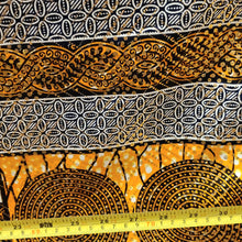 Load image into Gallery viewer, Metallic Orange and Navy Ankara