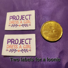 Load image into Gallery viewer, Project Dress A Girl Label