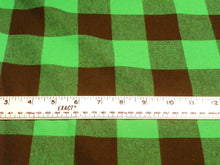 Load image into Gallery viewer, Kelly Green/ black Buffalo Plaid Flannel