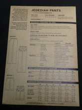 Load image into Gallery viewer, Jedediah Pants Sewing Pattern