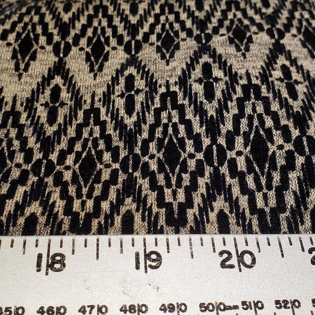 Remnant~ knit embossed metallic