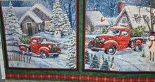 Load image into Gallery viewer, Red Truck Christmas Quilt Panel
