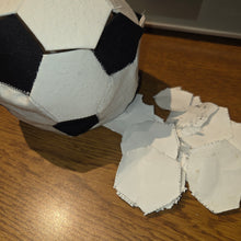 Load image into Gallery viewer, English Paper Piece a Soccer Ball Kit
