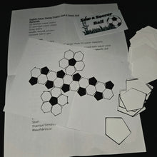 Load image into Gallery viewer, English Paper Piece a Soccer Ball Kit
