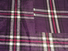 Load image into Gallery viewer, Melton Wool Purple Plaid
