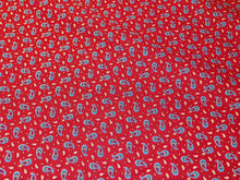 Load image into Gallery viewer, Red Paisley Poplin
