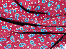 Load image into Gallery viewer, Red Paisley Poplin
