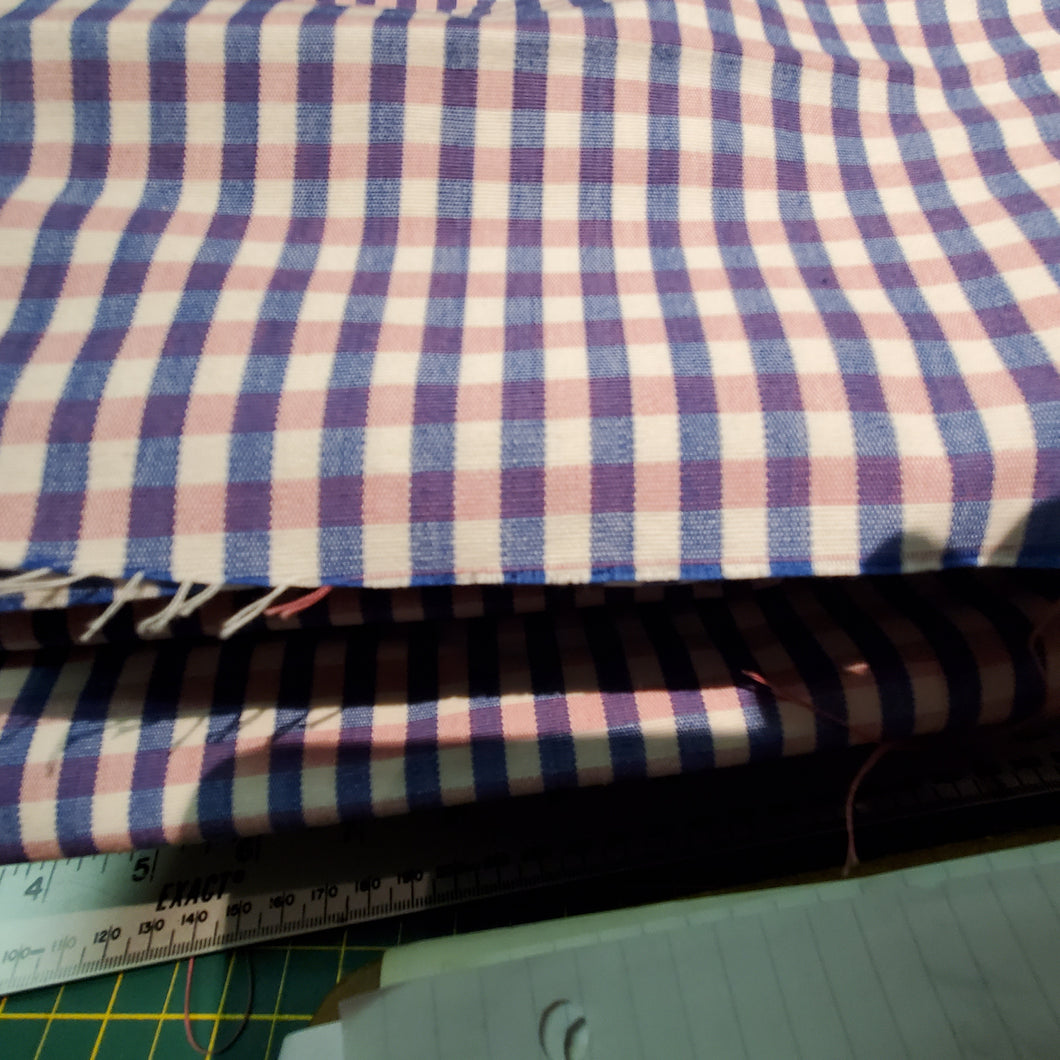 Remnant ~ Blue and Red and white Gingham